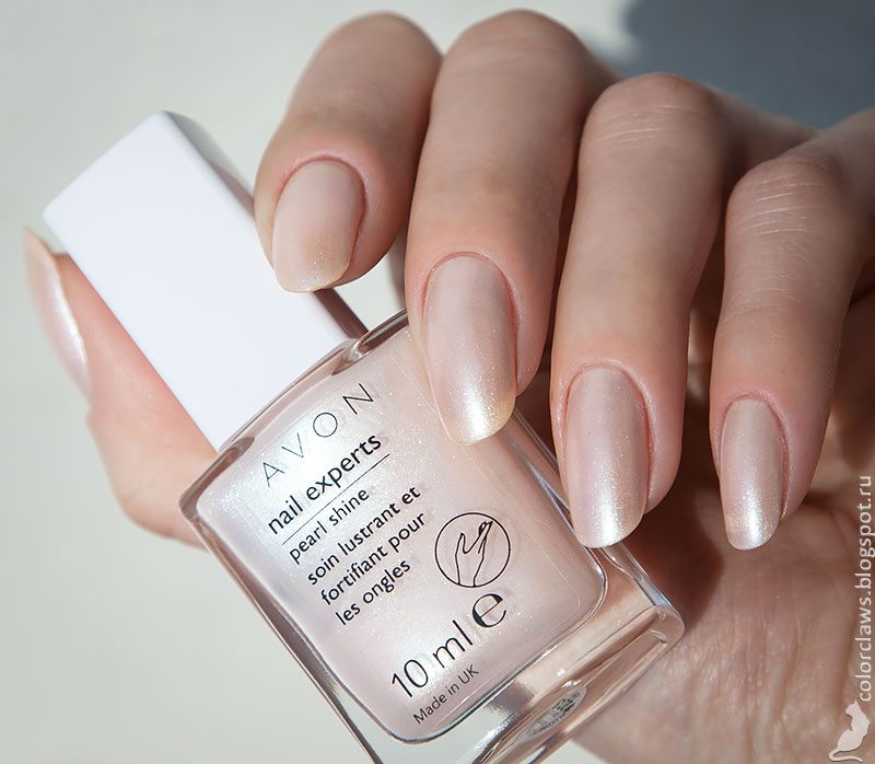 Of claws and color Daily Claws Avon Pearl Shine Sheer Peach