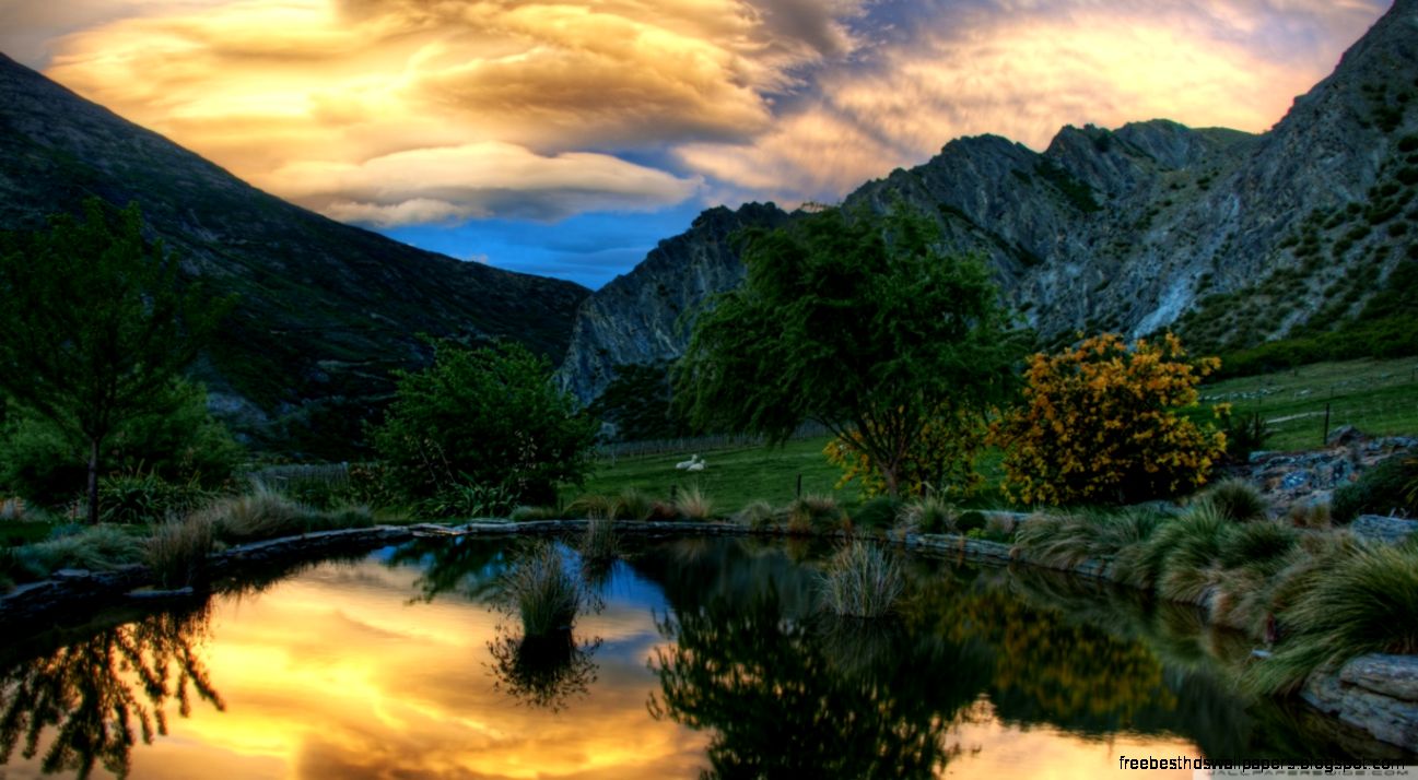 Pond Gibbston New Zealand HD desktop wallpaper High Pond Gibbston New Zealand HD desktop wallpaper High