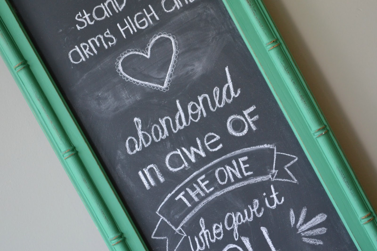 Funky Junk Emerald Chalkboard