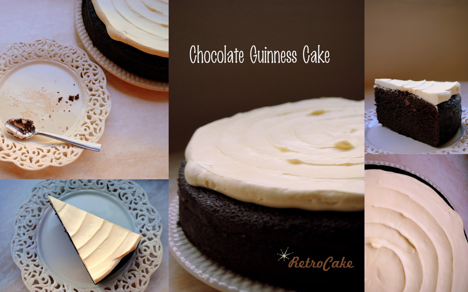 Retro Cake Happy St Patrick's Day!!! Receta Chocolate Guinness Cake