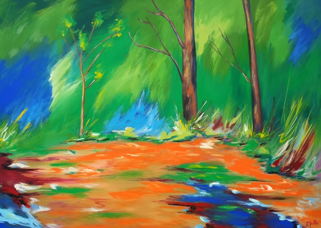 Pintura Moderna y Fotografía Artística : Paisajes Abstractos en