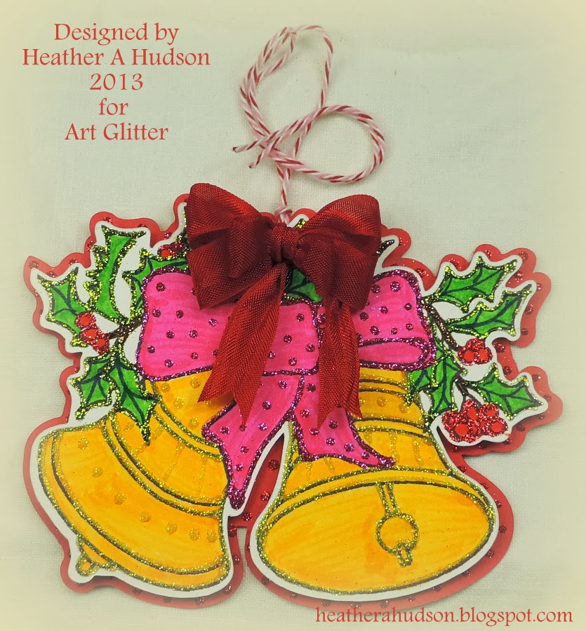 ArtGlitterBlog: Golden Bells Gift Tag