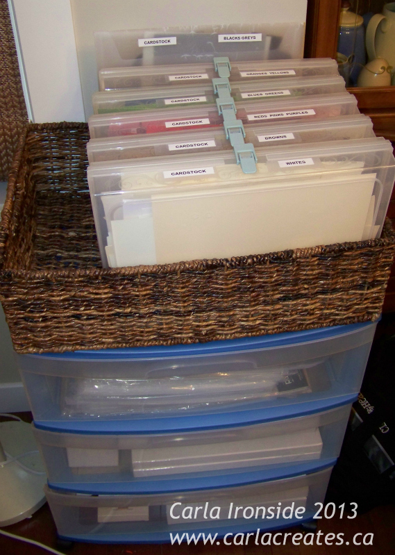 Carla Creates Organizing Cardstock Scraps