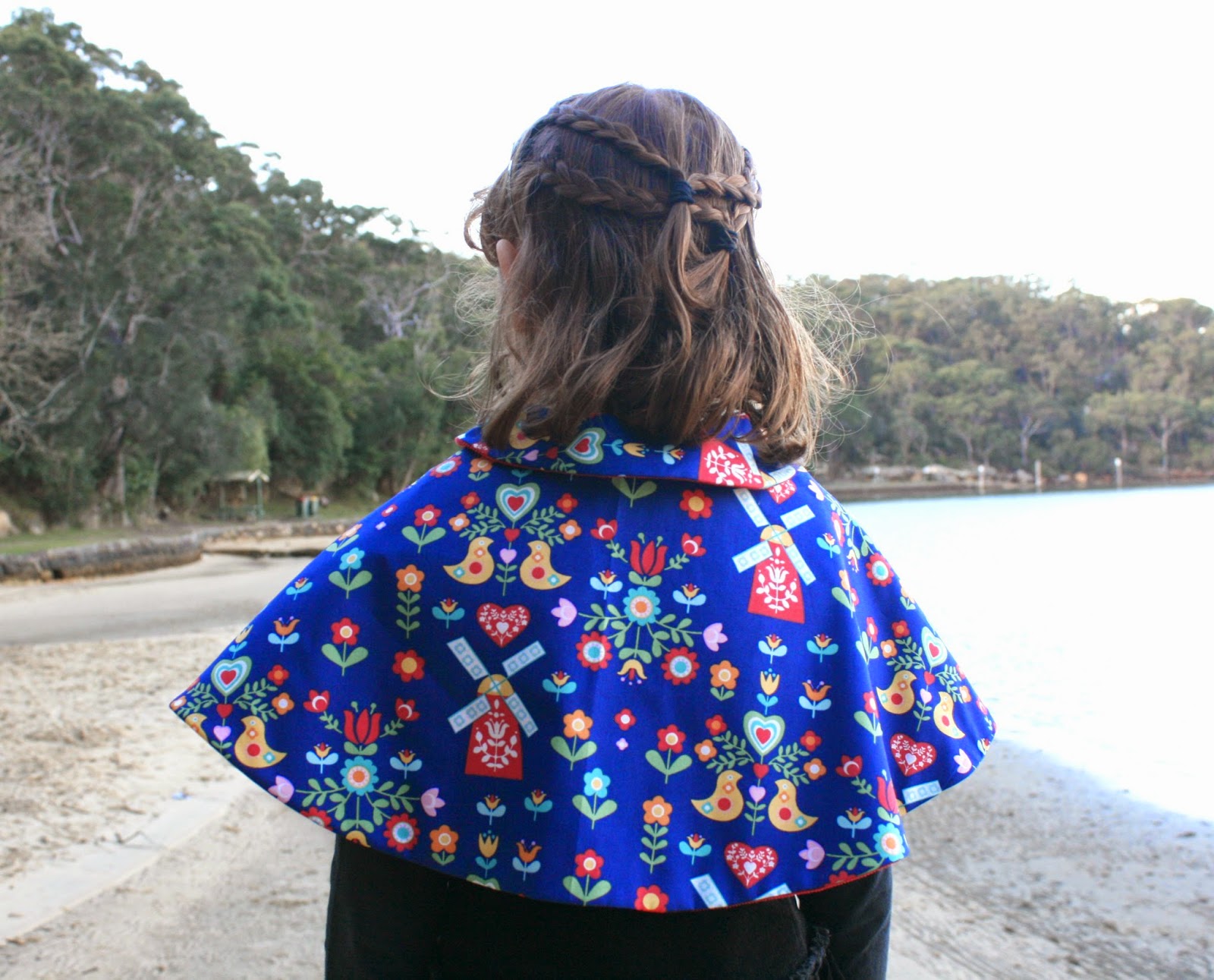 Peter Pan Cape with Button Closure