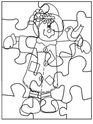 desenhos para colorir e imprimir quebra cabeÇas diversos