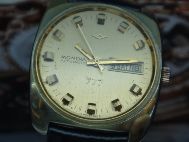 WATCHLIM Online Store, Watchlim.blogspot.com: 2) VINTAGE MONDIA 777 DAYDATE AUTOMATIC WATCH