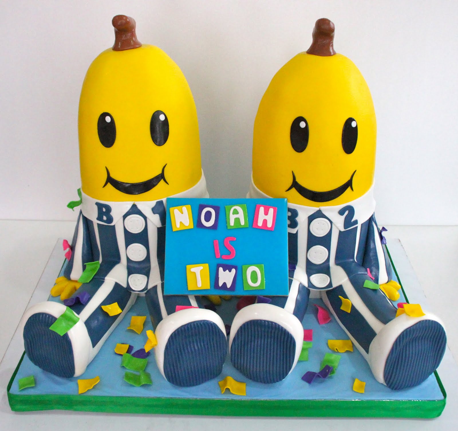 Celebrate With Cake Sculpted Bananas In Pajamas Cake