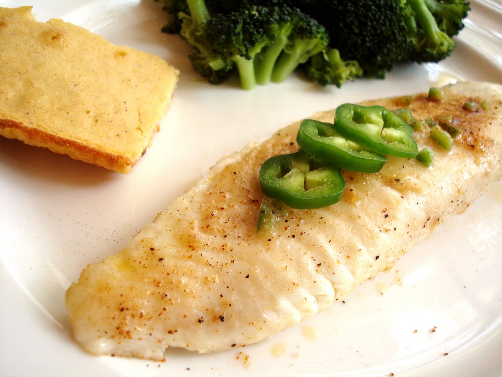 Ommy Noms Panseared Tilapia with JalapenoLime Butter