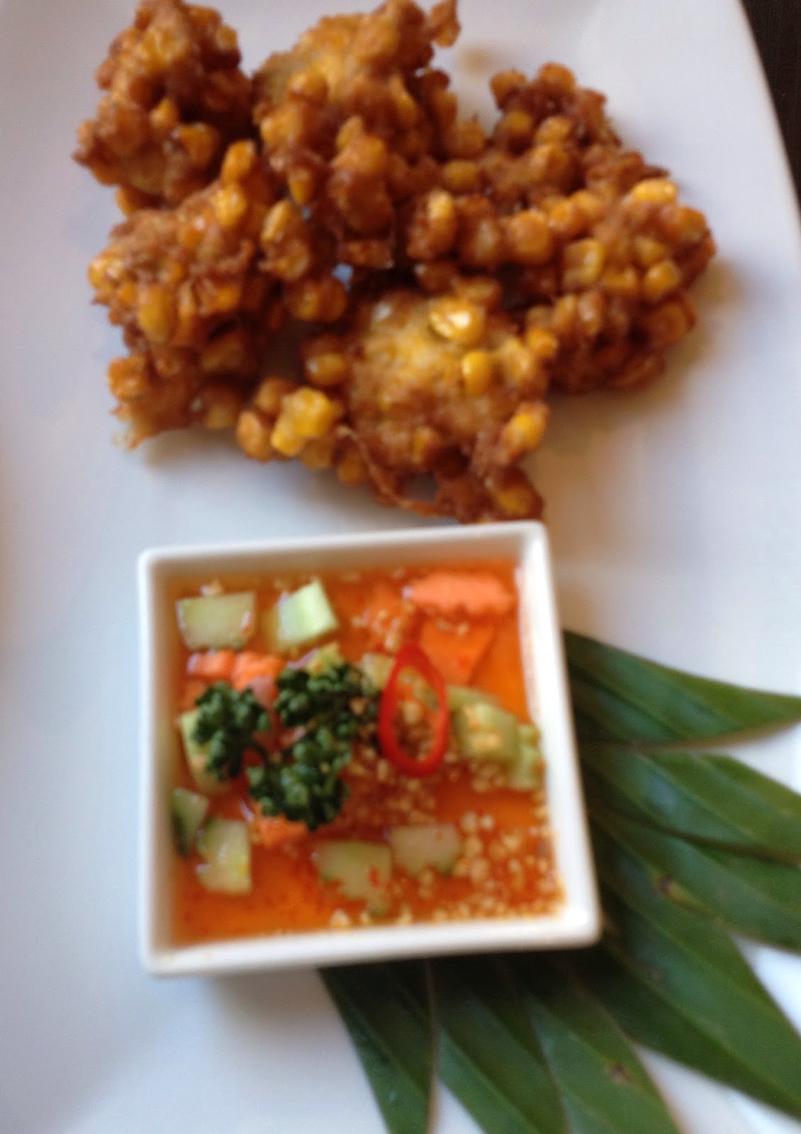thai food, sweet corn fritters, patara, patara restaurant, thai restaurant london
