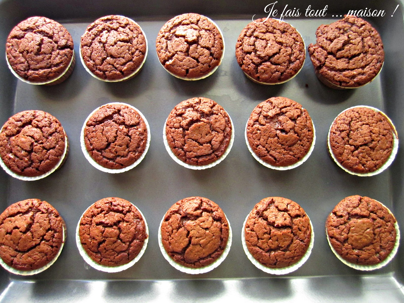 Recette Muffins EXTRA moelleux au chocolat