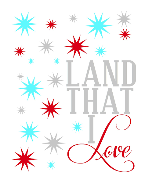 Land That I Love Printable from Blissful Roots