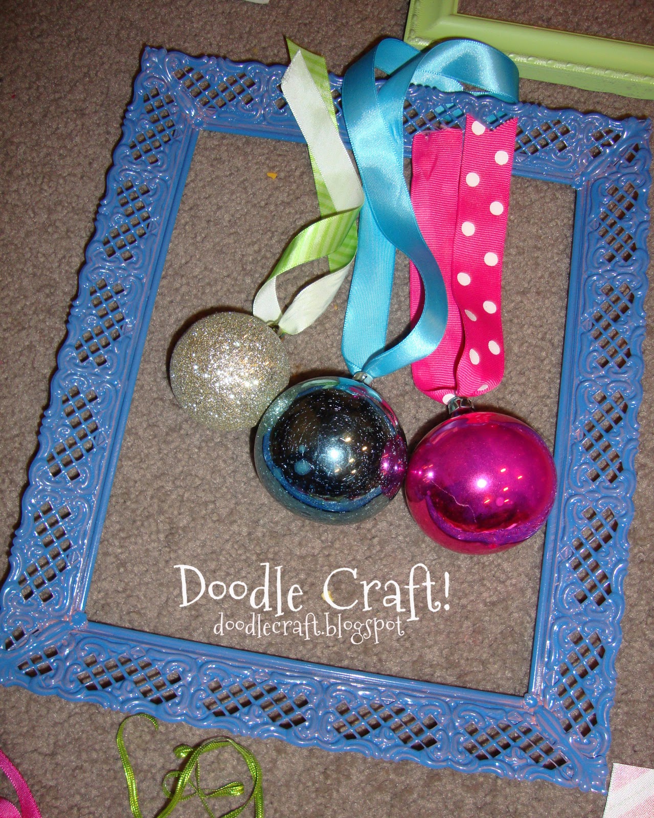 Doodlecraft Christmas Ornament Frame wreaths!
