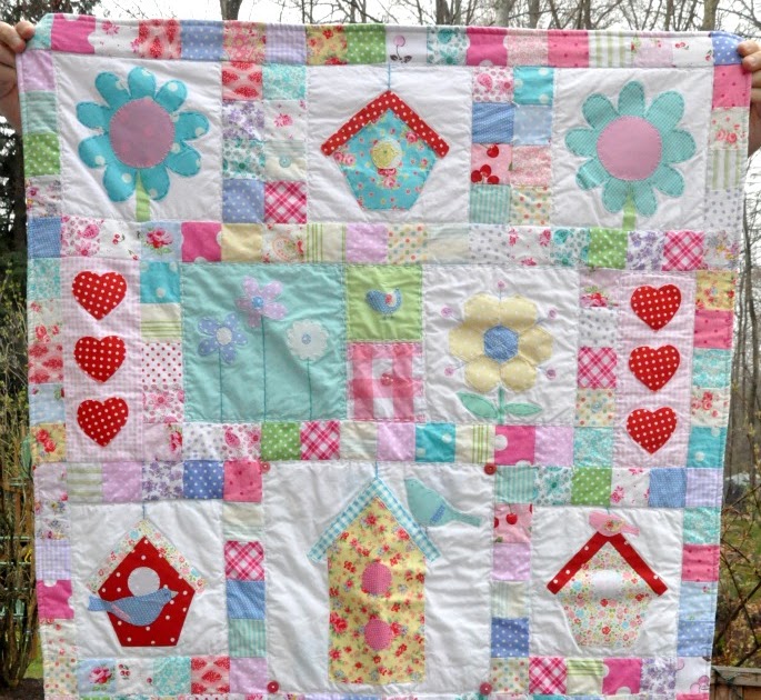 baby burrito quilts Birdhouse Baby Quilt