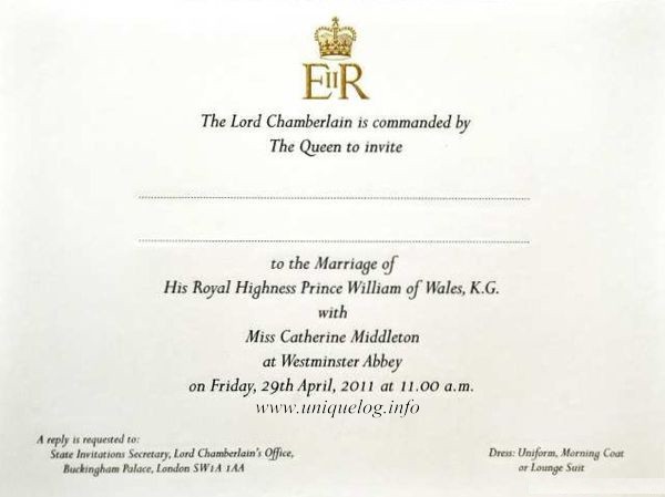 Prince William and Kate prince william wedding invitation list. Prince William and Kate
