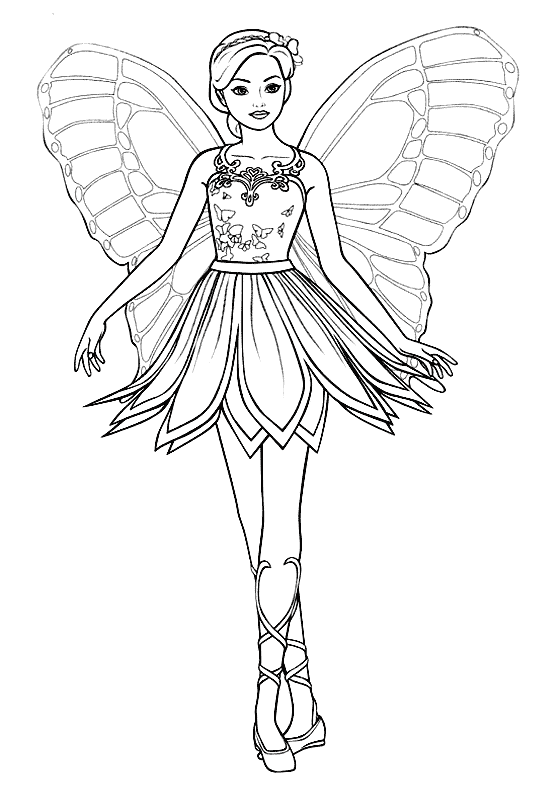 Barbie Princess Coloring Pages | Fantasy Coloring Pages