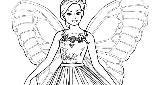 Barbie Princess Coloring Pages | Learn To Coloring