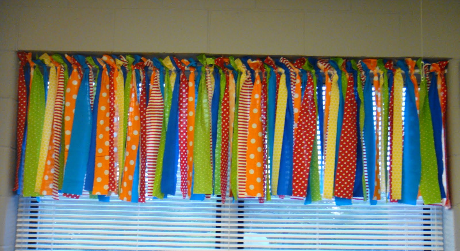 ribbon window treatments Google Search Classroom curtains, Diy