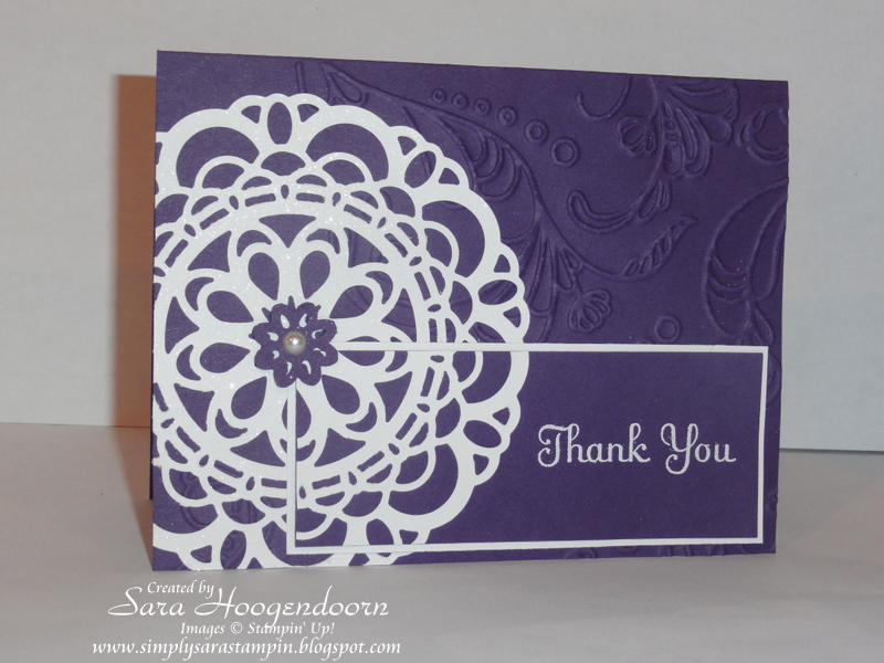 Simply Sara Stampin' Sara Hoogendoorn Paper Doily Die Day 2