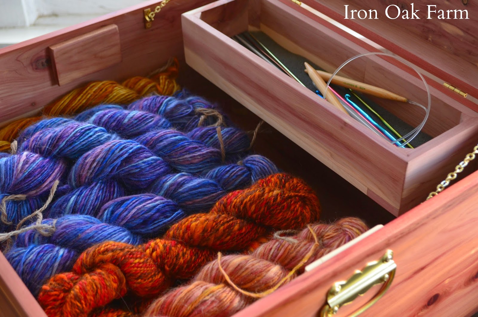 Iron Oak Farm Cedar Yarn Box