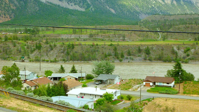 The Fraser River as seen from the town of Lillooet