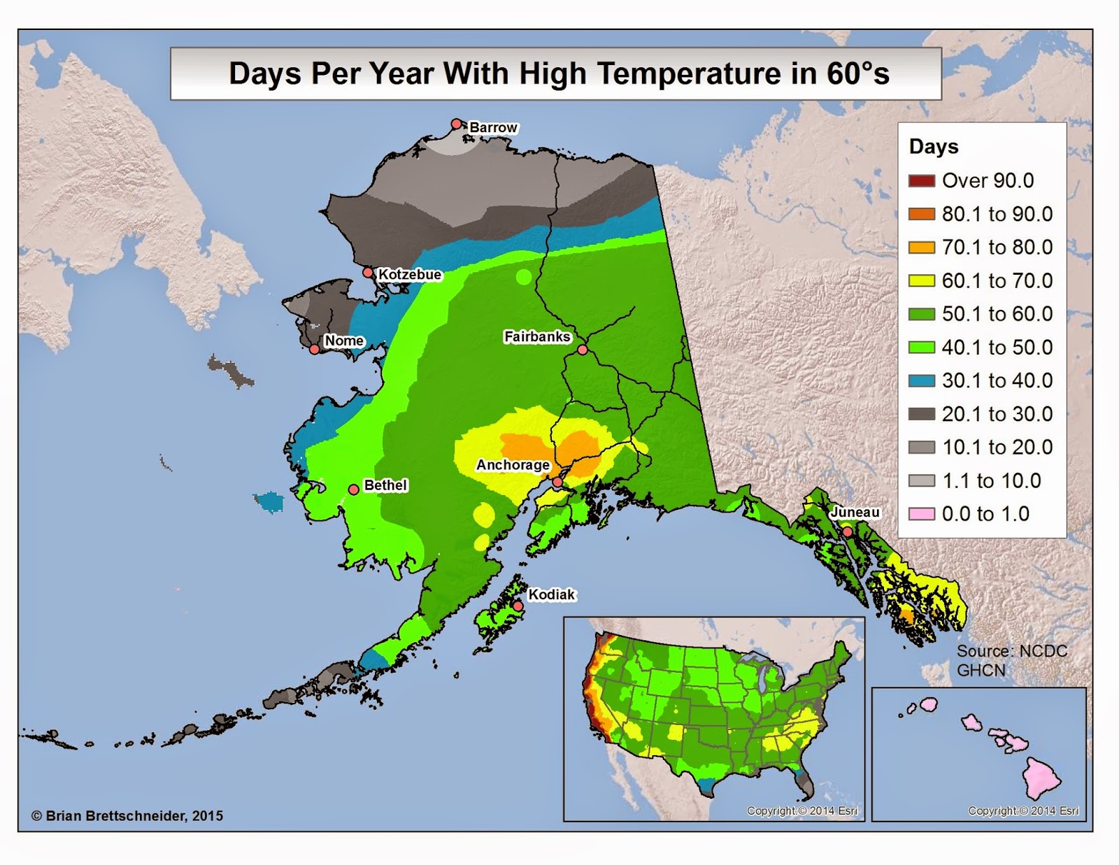 Brian B's Climate Blog Alaska High Temperature Categories