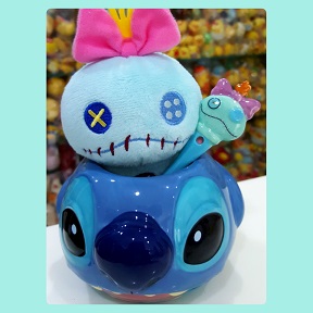 2016 HKDL Stitch Mug w Scrump Spoon