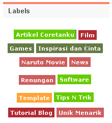 Cara Membuat Label Cloud Keren dan Warna-Warni