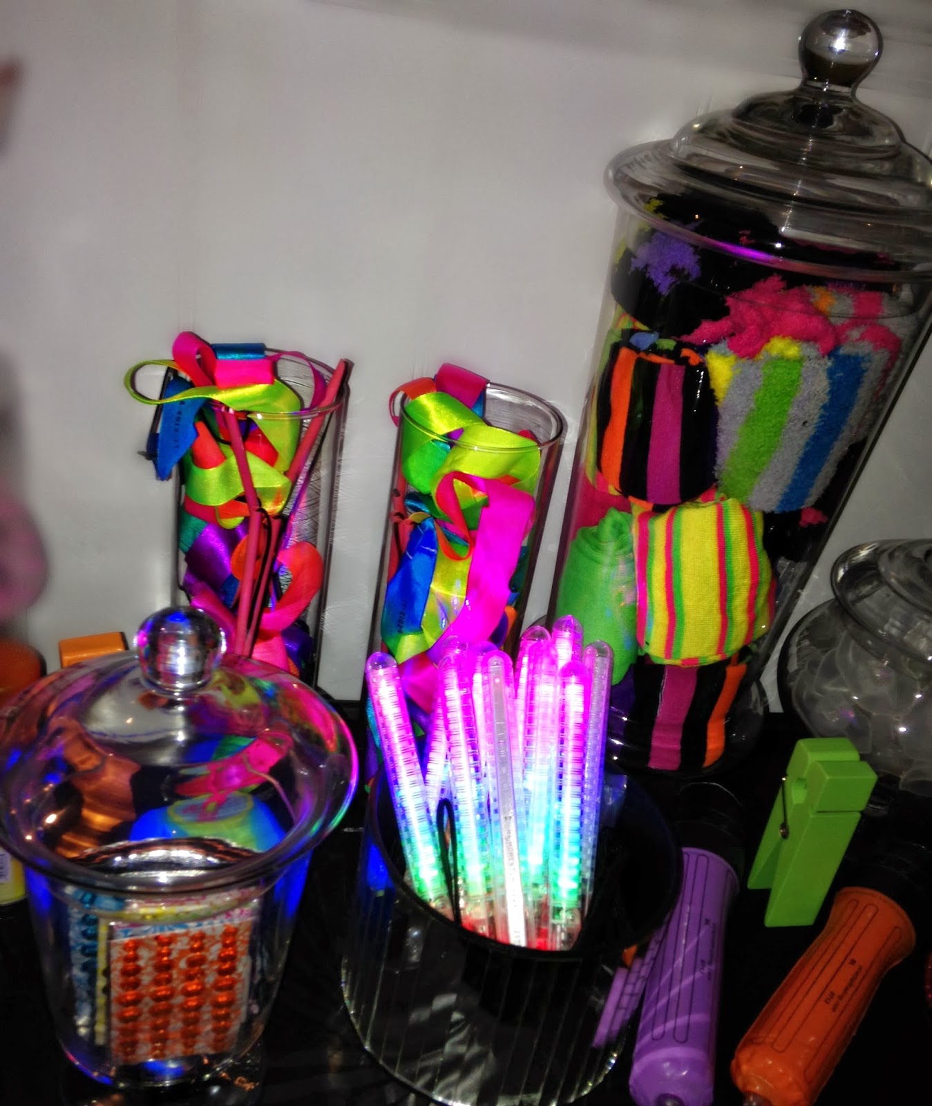 Bringing Up Burns: Molly's NINTH Neon/Glow in the Dark Dance Birthday Party