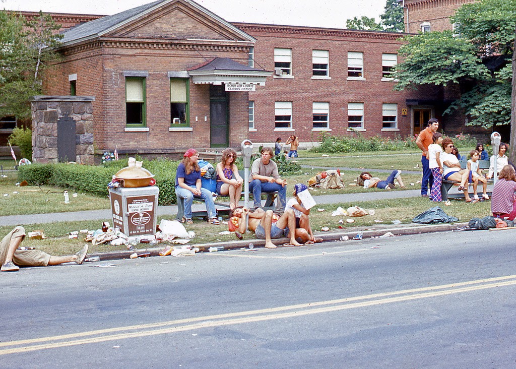 Cool Pictures of Fans at 1973 Summer Jam Rock Festival at Watkins Glen