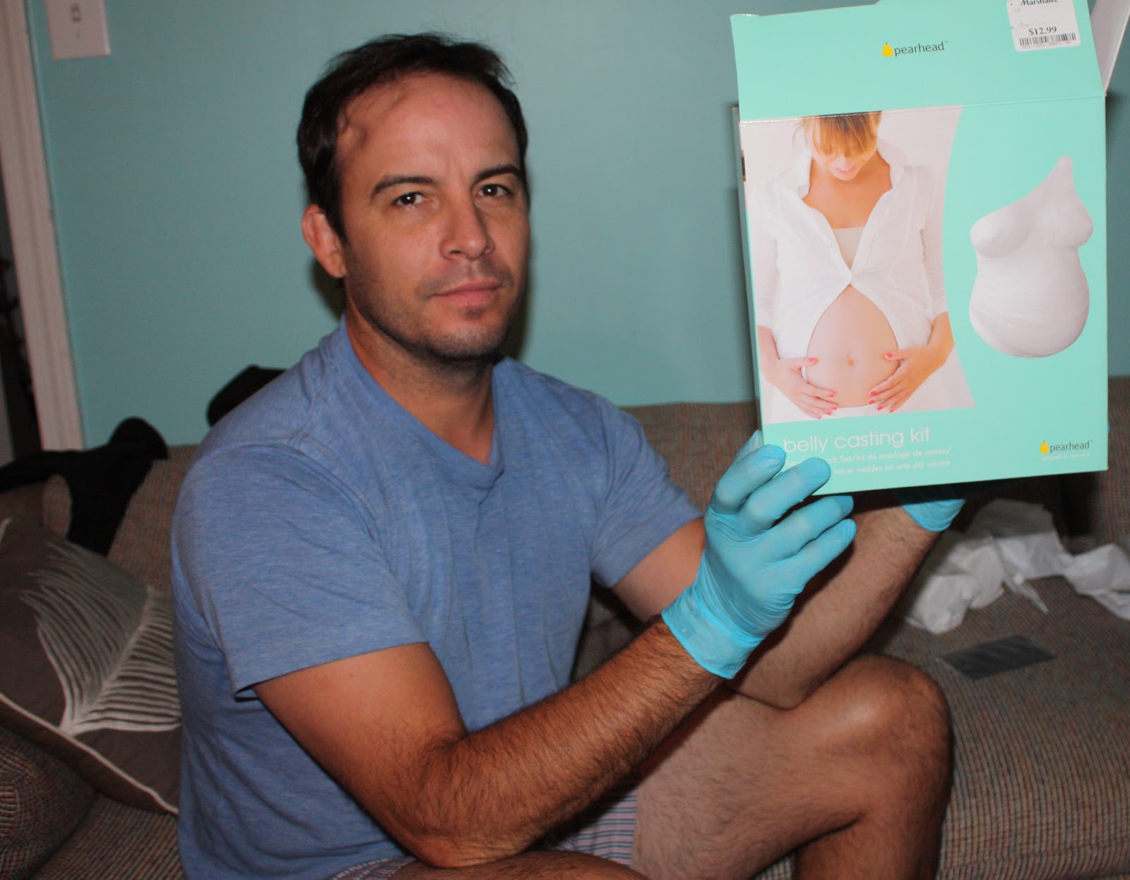 Viva Cindy Making a Plaster Baby Belly Cast