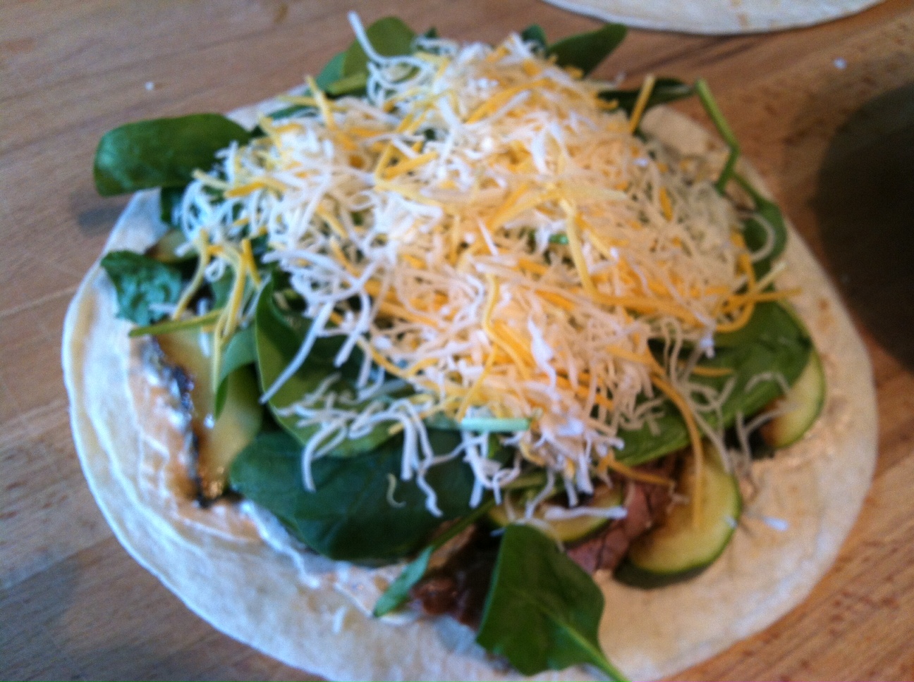 SourdoughNative Grilled Skirt Steak and Zucchini Quesadilla