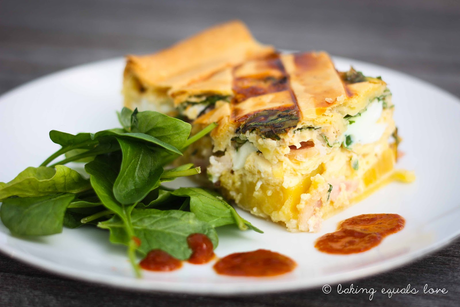 baking = love It's that time again Bacon and Egg Pie with Kumara and