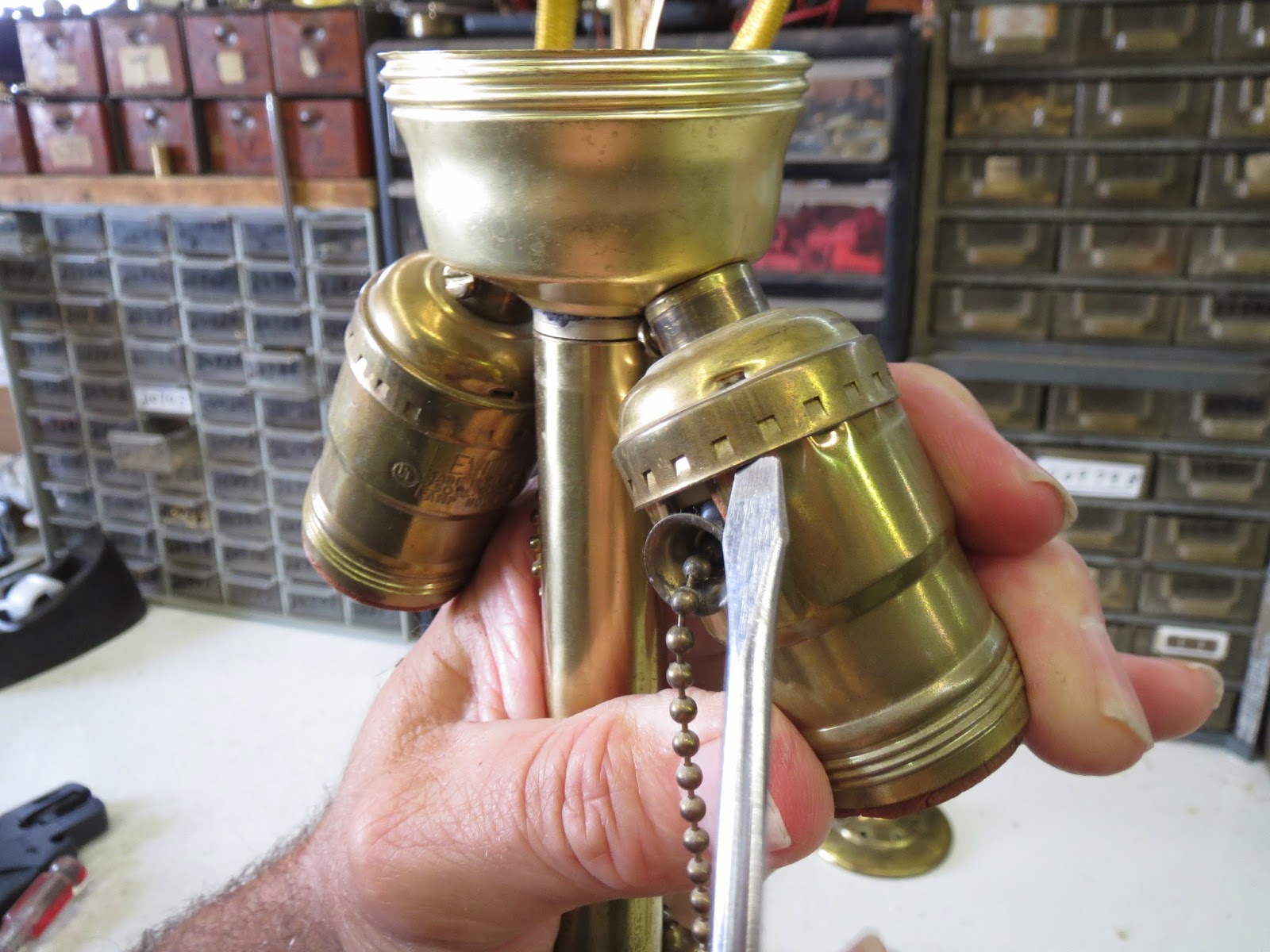 Lamp Parts and Repair Lamp Doctor Brass Table Lamp Pull Chain