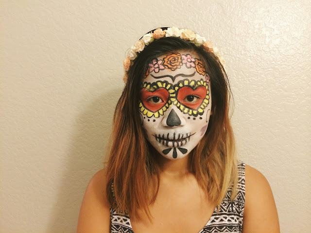diy sugar skull headpiece
