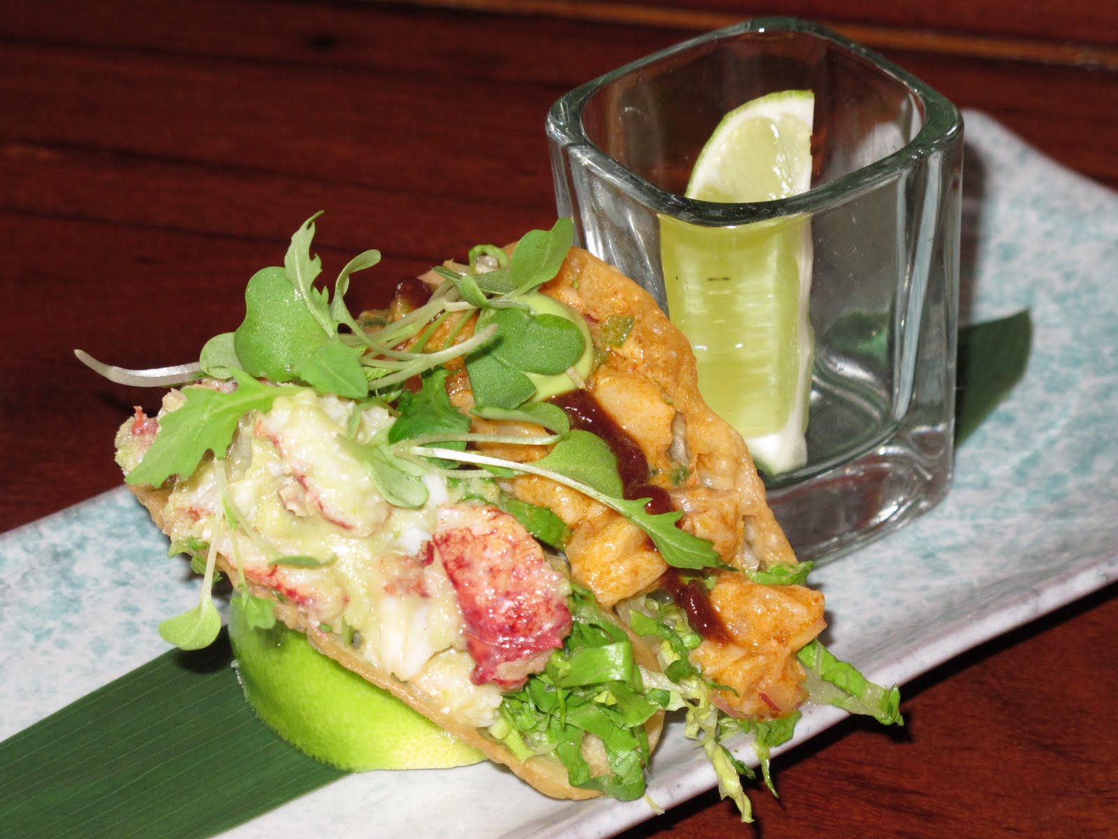 THE SUSHI DIVA Seviches and Tiraditos, Maine Lobster Taquitos, Samba Park Roll and "King Crab