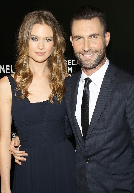 VJBrendan.com: Adam Levine and Behati Prinsloo at the 'Begin Again