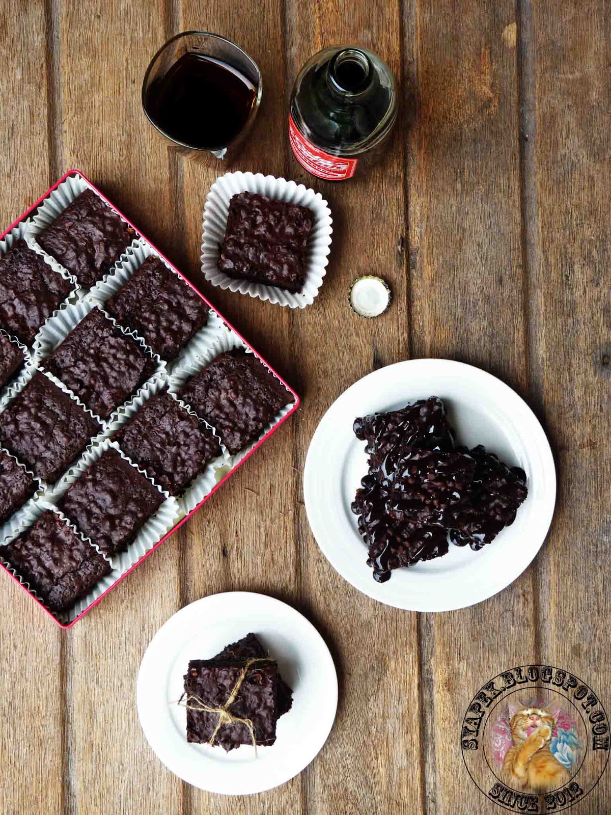 syapex kitchen Chocolate Brownies Kedut