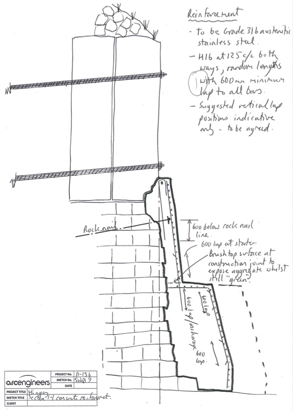 Mingary Castle Sea Wall Drawings
