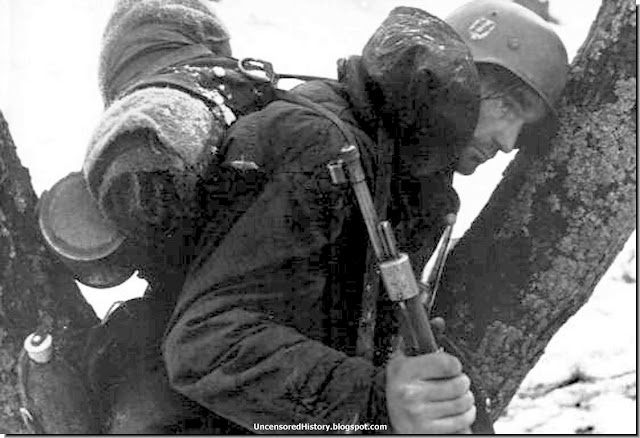 dejected German soldier  east Prussia  1945