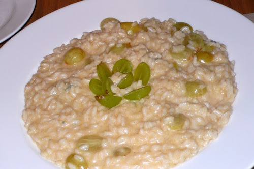 Szőlős-gorgonzolás rizottó (Da Mario, Budapest)