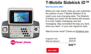 T-Mobile Sidekick iD back again only $50