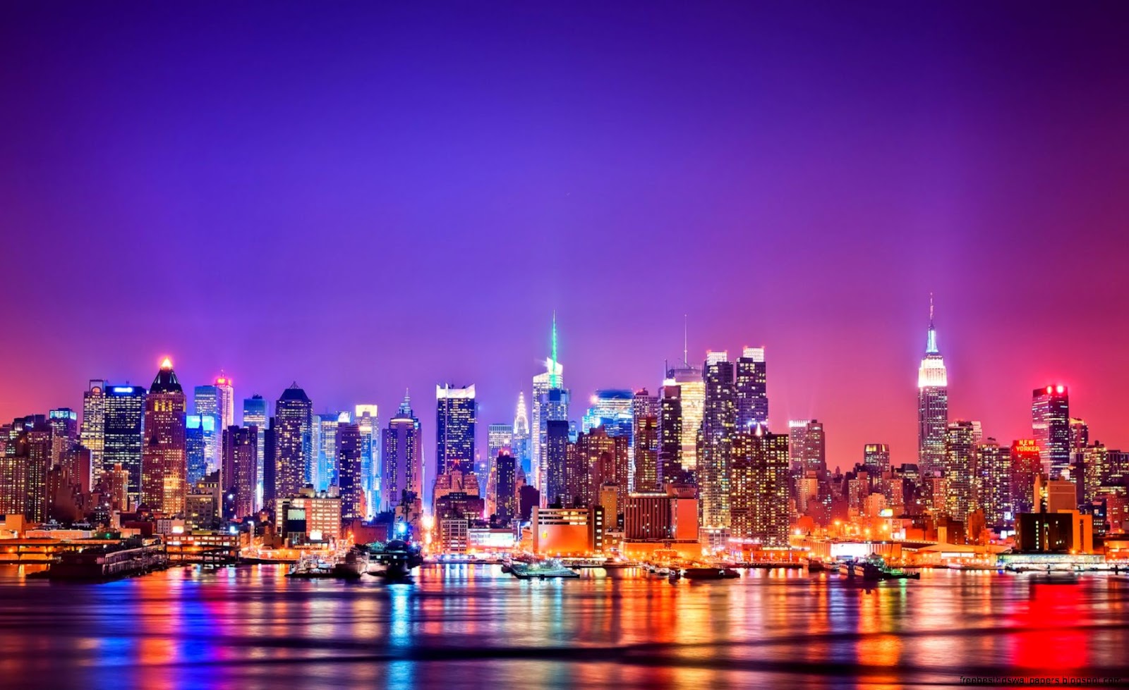 New York Skyline at Night New York Skyline at Night