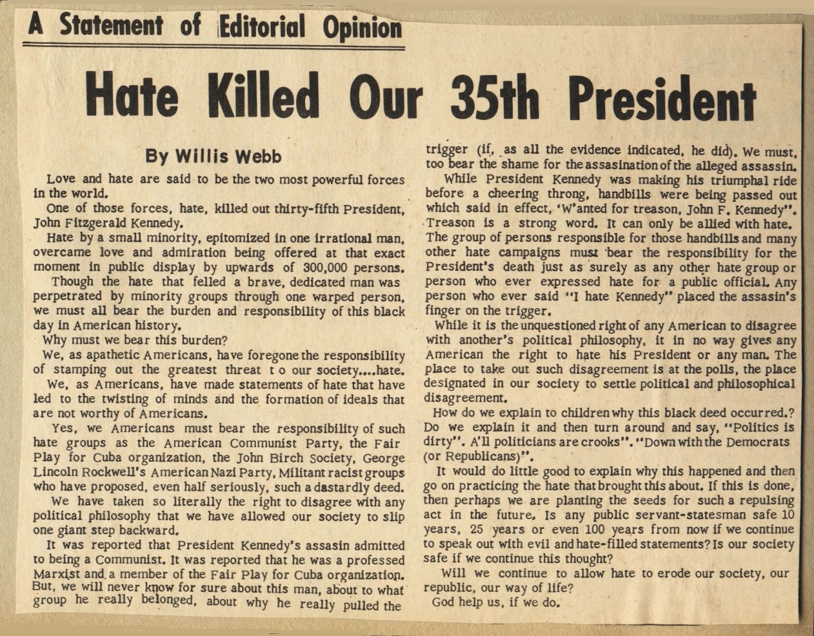 Original jfk assassination conspiracy theories 1963 | new 