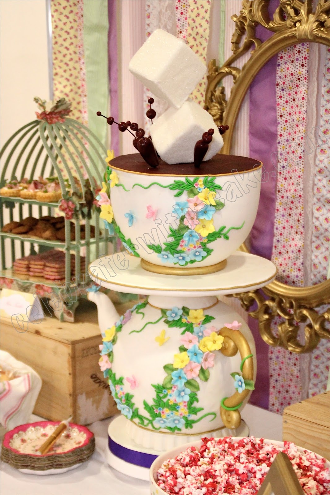 Celebrate with Cake!: Tea Party Themed Dessert Table (click post to