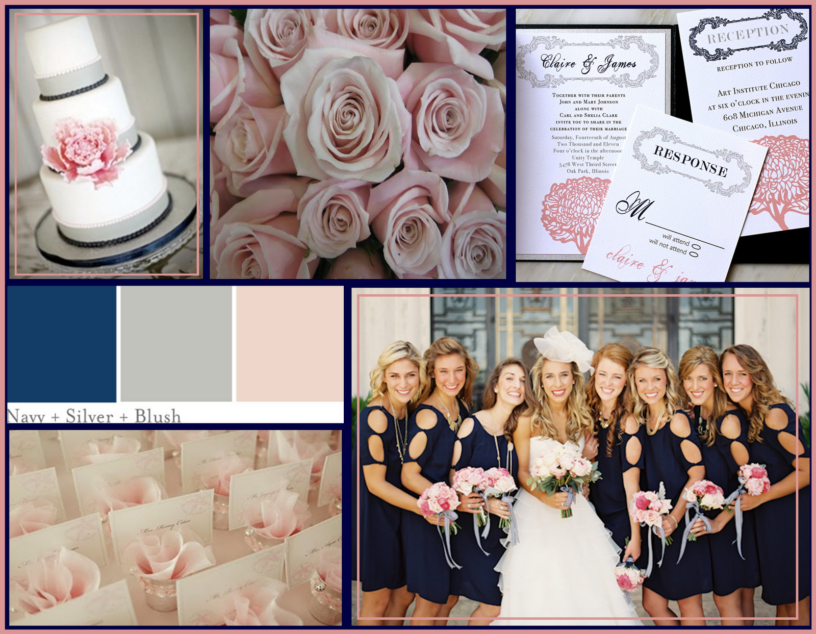 All Tulled Up Online Wedding Planning Wedding Color Scheme Navy Blue