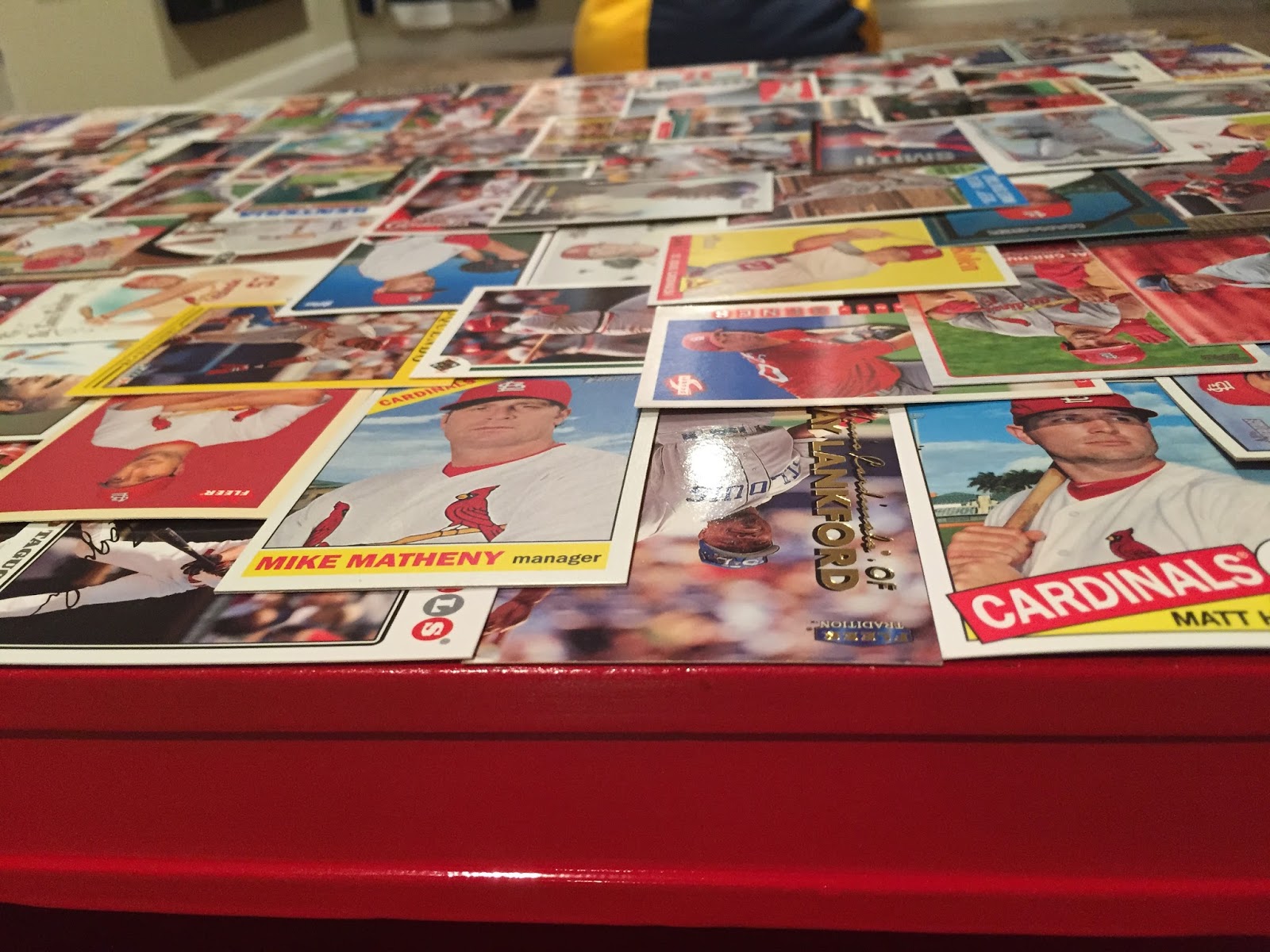 Autographs Anonymous DIY Decoupaged Baseball Card Table
