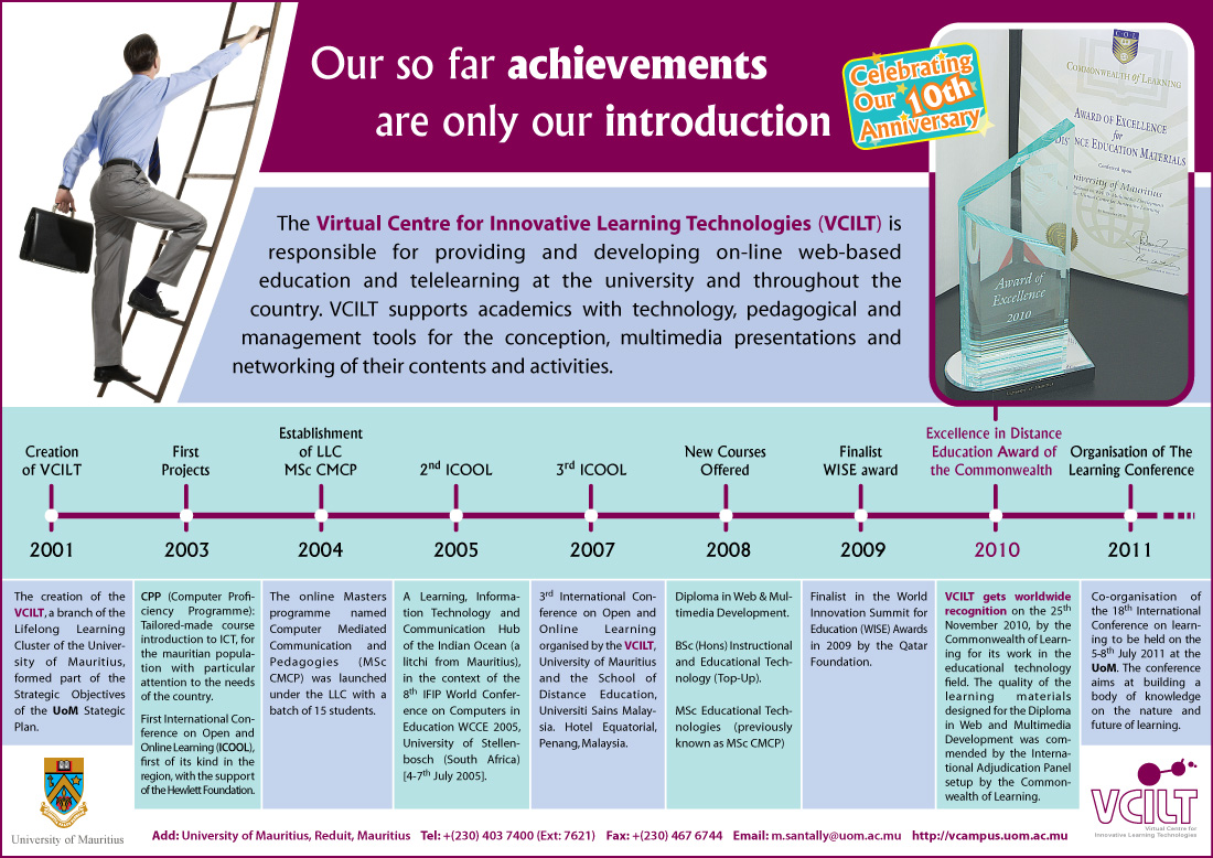 e-Learning @ University of Mauritius (UoM): Case of the Virtual Centre
