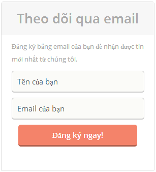 Widget Theo Dõi Qua Email Flat UI Cho Blogger