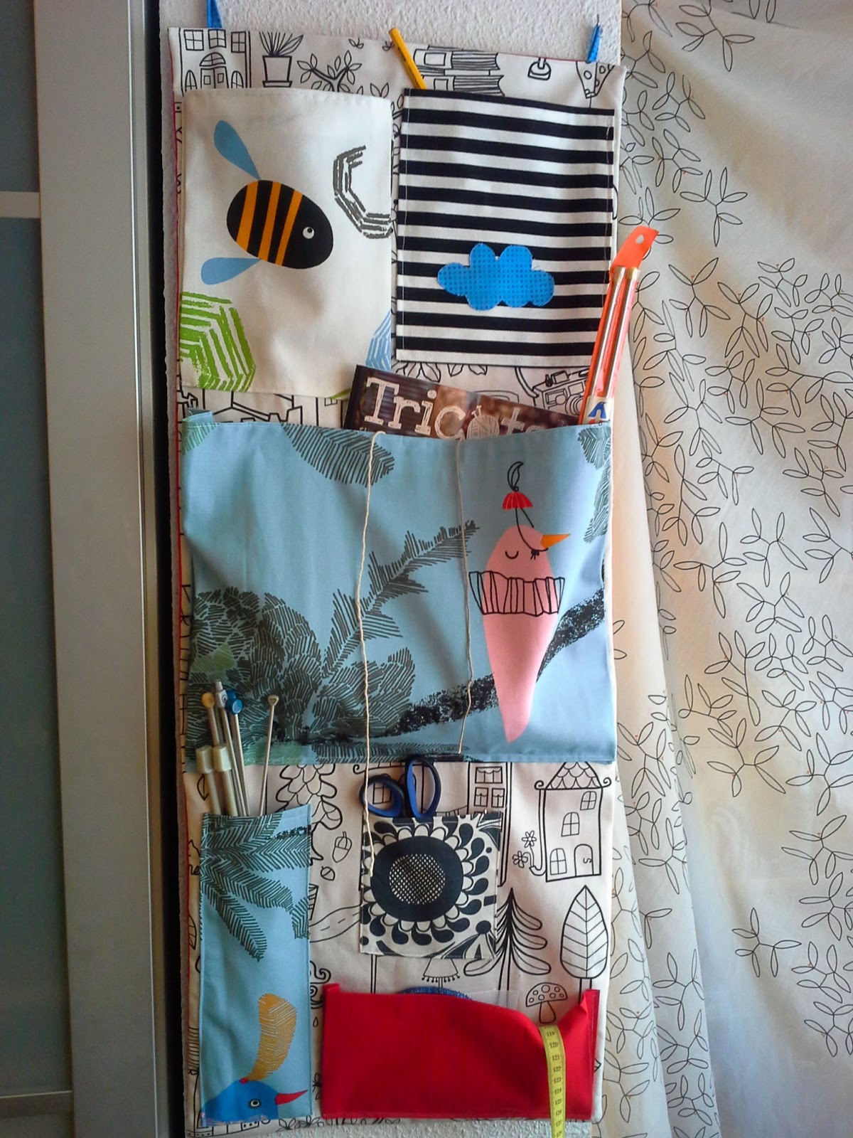 Alfamatic aprende a coser: Haciendo un organizador de pared con