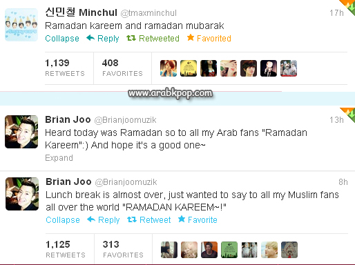  MinChul من T-MAX و Brian Joo يهنؤون المعجبين المسلمين بحلول شهر رمضان !  Brian+joo+shin+min+chul+tmax+1+by+arabkpop+ramdan+karem